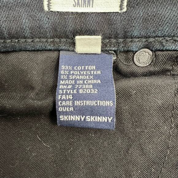 MADEWELL SKINNY SKINNY Rebel Wash Black Denim Jeans Moto Ankle‎ Zipper Size 29 - Picture 8 of 9